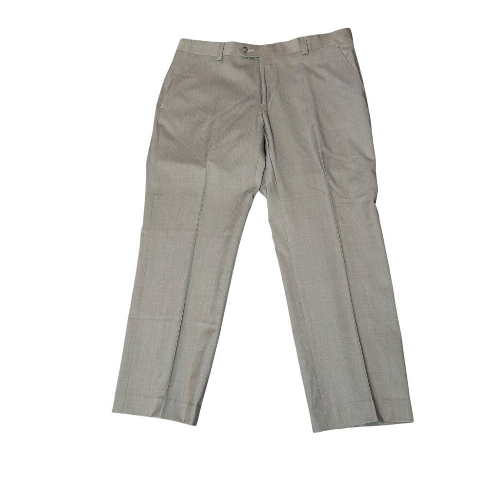Soho by Ballin 100% Wool Tan Light Brown Flat Front Pants Size 38